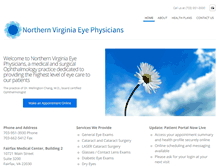 Tablet Screenshot of northernvirginiaeye.com